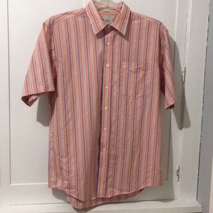 Vintage LL Bean Striped Button Down Shirt Retro